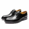 Discount Genuine Leather Out Sole Handmade Mens  Dress Shoes
