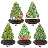 Wooden Desktop Diamond Art Kits Xmas Tree Diamond Painting Desktop Ornaments Kit