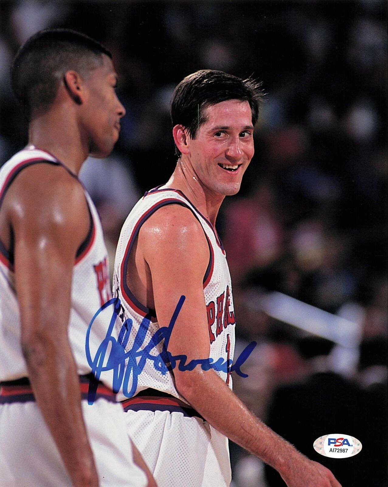 Jeff Hornacek signed 8x10 Photo Poster painting PSA/DNA Phoenix Suns Autographed