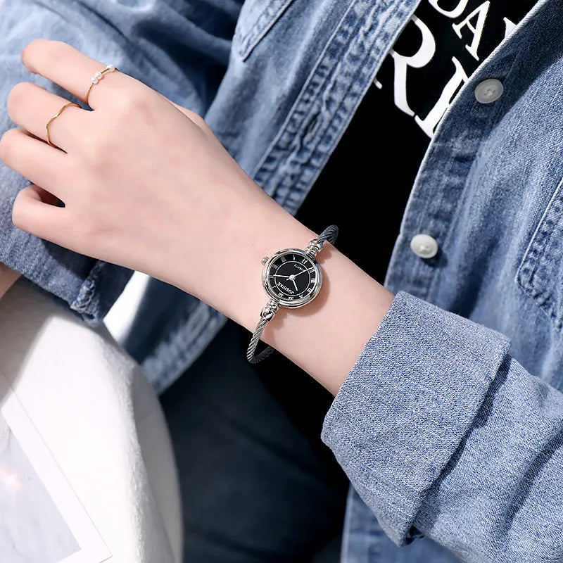 Minimalist Round Buckle Quartz Women’s Watches