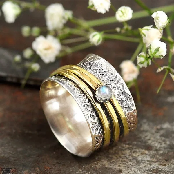 🔥Last Day 49% OFF🎁Moonstone Meditation Ring
