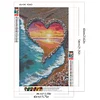 Love sunset beach - runder Bohrer Diamantmalerei - 40*60cm (große Größe)
