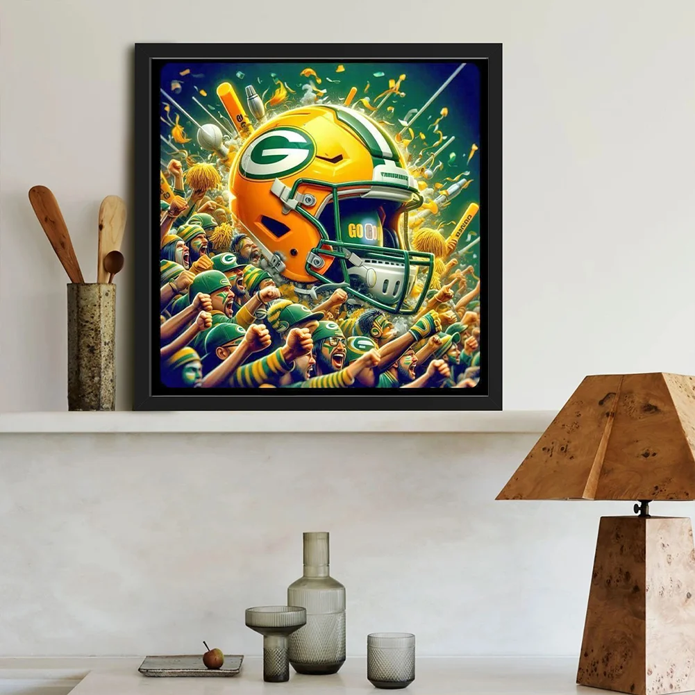Diamond Painting - Full Round Drill - Green Bay Packers(Canvas|40*40cm)