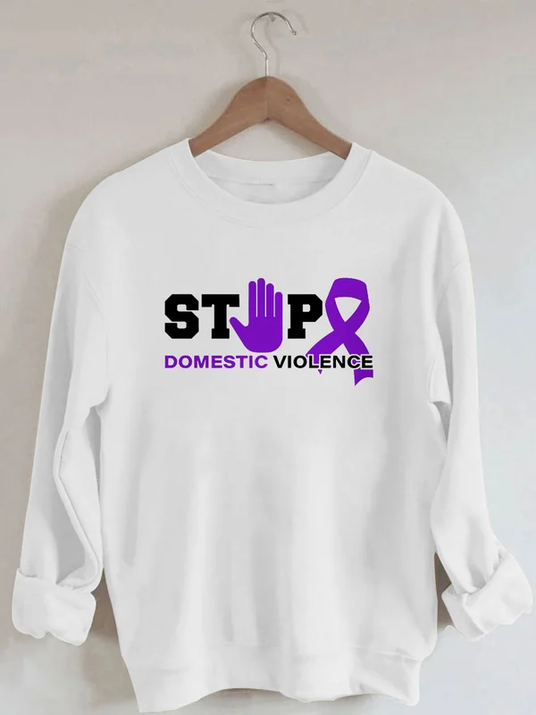 Love Shouldn't Hurt domestic violence Sweatshirt