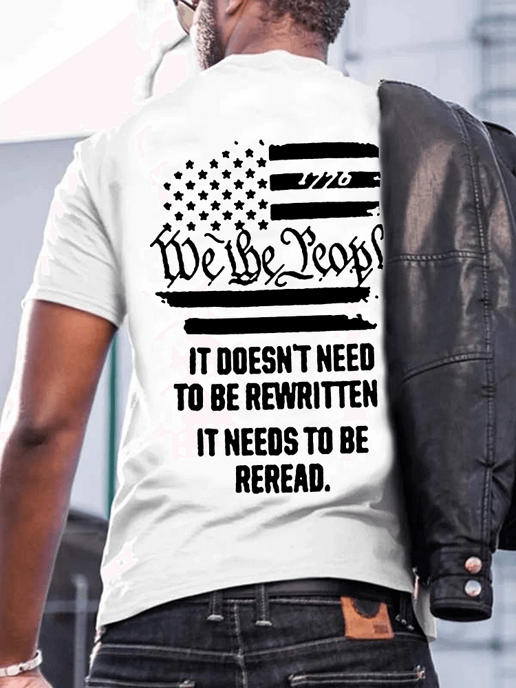 It Doesn't Need To Be Rewritten Crew Neck T-Shirt