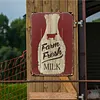 Farm Fresh Milk - Metal Tin Signs(8*12Inch/12*16Inch)