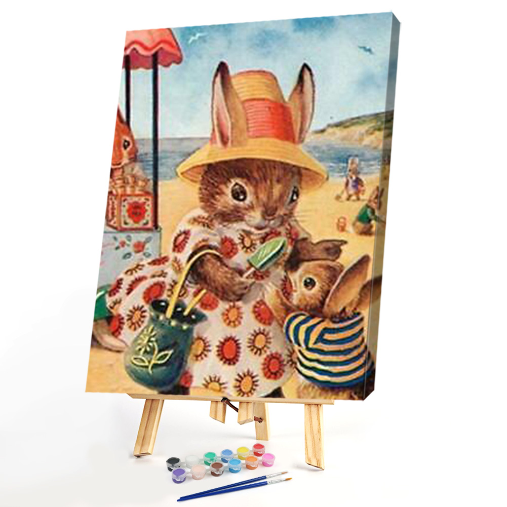 

40*50cm - Paint By Numbers - Squirrel Mother, 501 Original