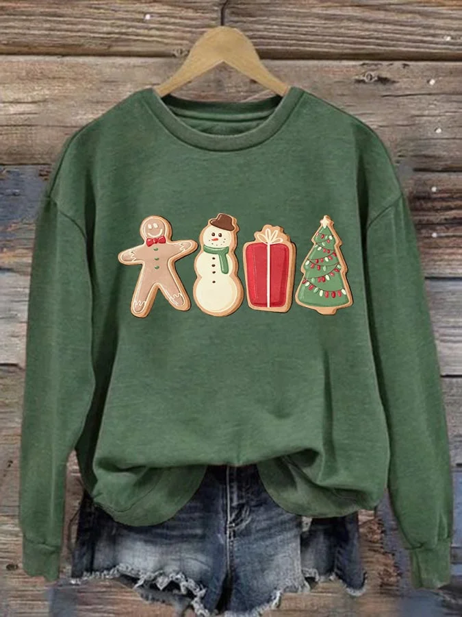 Christmas Gingerbread Snowman Sweatshirt