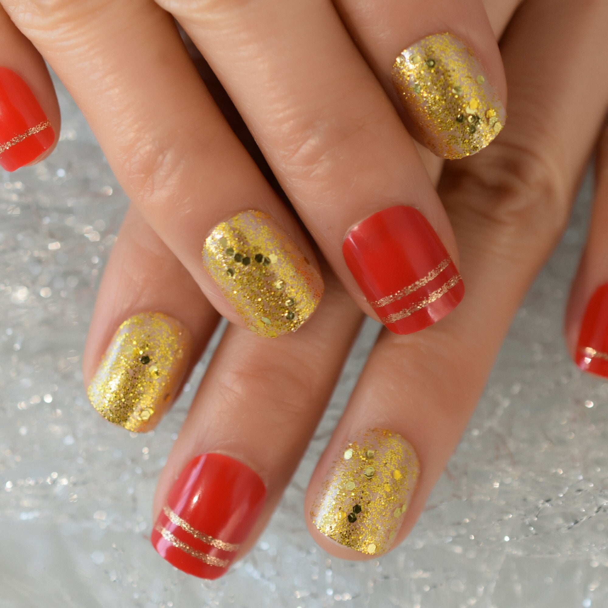Natural Nude Purple French False Fake Nails Press on Leopard Nails Art ...