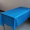 5PCS Rectangle 137 x 274cm Colorful Party Disposable PE Tablecloth 
