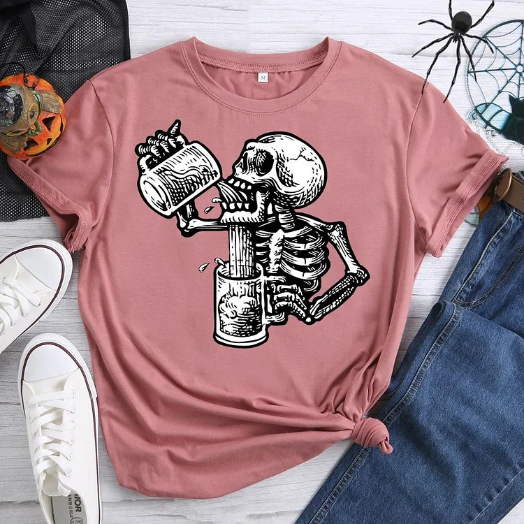 Drunk skull T-Shirt-07159