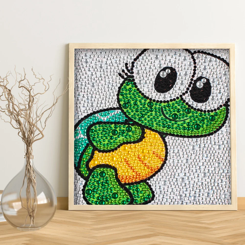 Diamond Painting - Full Crystal Rhinestone - Frog(18*18cm)【Without Frame】