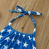 Kids Girl 4th Of July Independence Day Print Sleeveless Jumpsuit Rompers