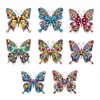 8Pcs Butterfly Diamond Painting Fridge Magnet Diamond Art Magnets Decals Kit