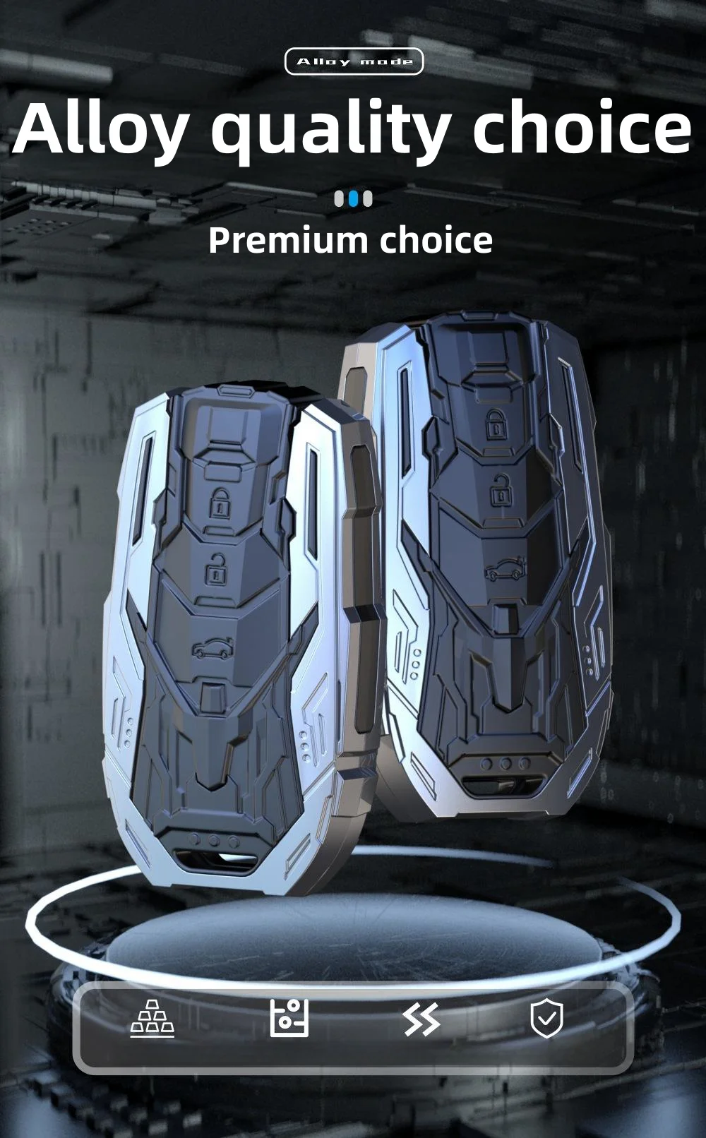 Mecha hardcore car key protective cover
