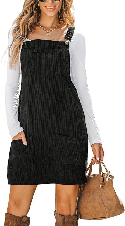 Mature Women's Fashion Jumpsuit Suspender Back Dress