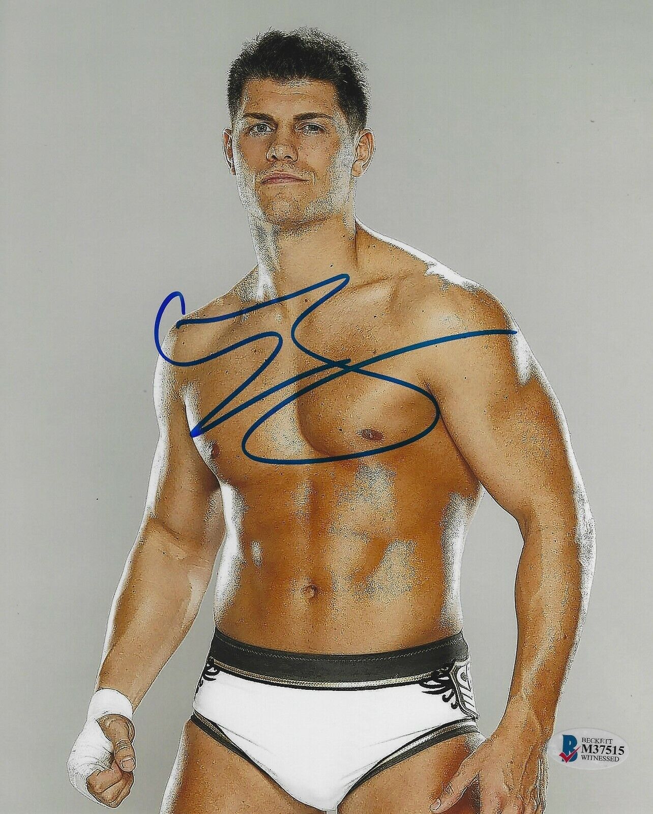 Cody Rhodes Signed 8x10 Photo Poster painting BAS COA New Japan Pro Wrestling WWE AEW All In 515