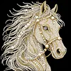 DIY Pearl Painting Horse for Home Wall Decor with Frame(30x30cm)