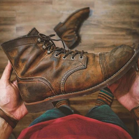 2021 Lace-up Brown Casual Solid Color Winter Star Wars Thick With Round Toe Thickened Male Martin Boots Stand Alone