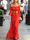 Strapless Off-The-Shoulder Maxi Dress