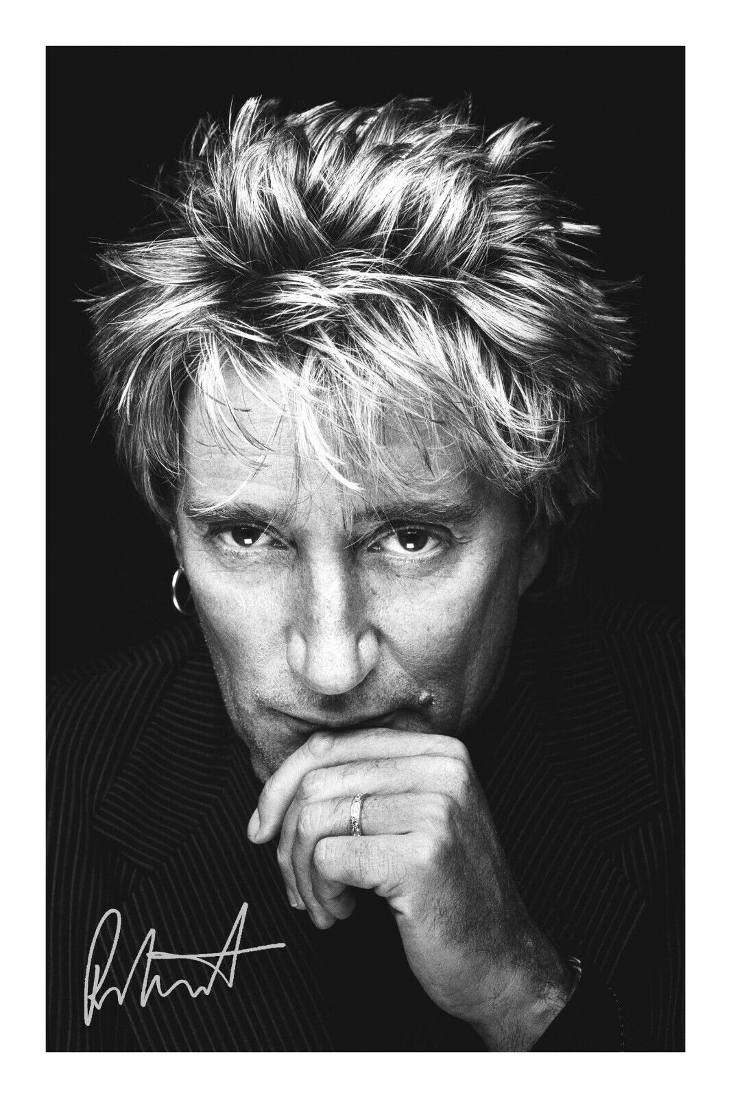 Rod Stewart Signed Autograph A4 Photo Poster painting Print Music Band