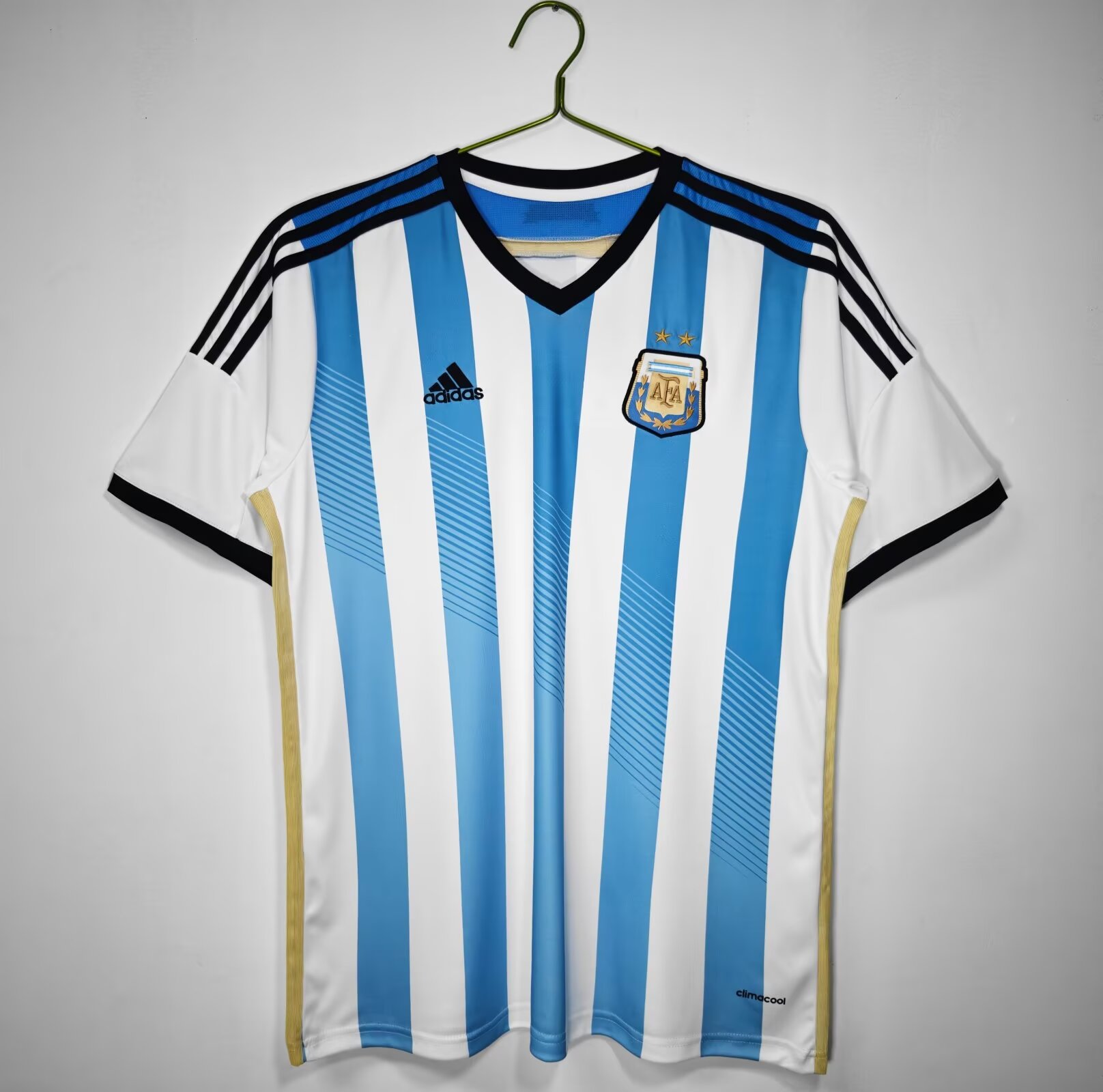 Retro 2014 Argentina Home Football T-Shirt Thai Quality