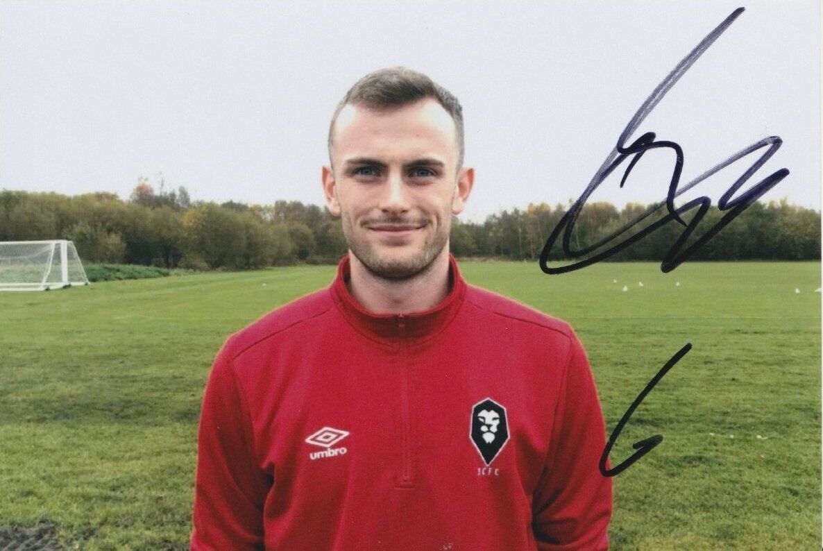 CALLUM BURTON HAND SIGNED 6X4 Photo Poster painting - SALFORD CITY - FOOTBALL AUTOGRAPH 1