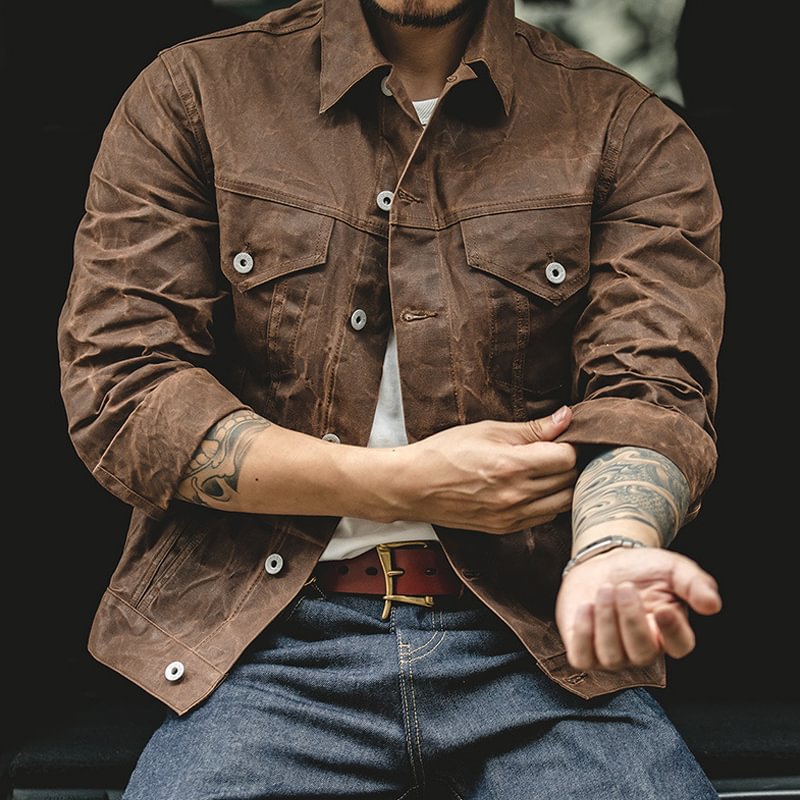 American Vintage Yellowstone Canvas Oil Wax Jacket