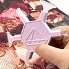 3D Printed Hexagonal Diamond Painting Pen with 5 Replacement Tips Diamond Painting Art Drill Bead Dot Pen Kit for Adults Beginners (Light Purple)