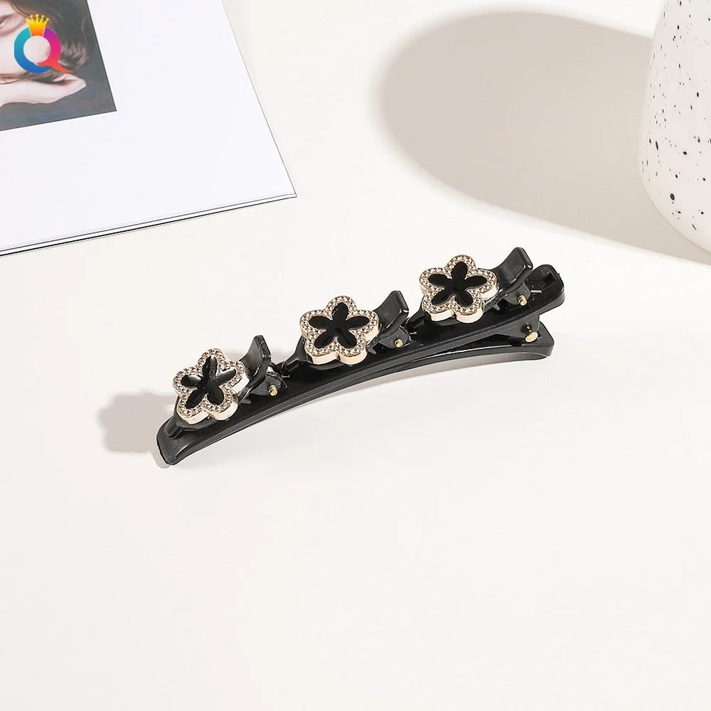 Back to school guide Fixed Headband New Hairpin Double Layer Braided Hairpin Hair Hoop Broken Hair Clip Women Hairpin Lazy Hair Accessories