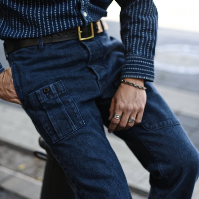 Retro High Waist P37 Distressed Washed Jeans