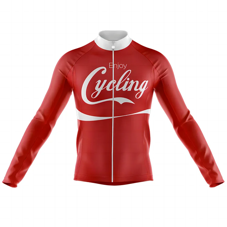 Enjoy Cycling  Men's Long Sleeve Cycling Jersey