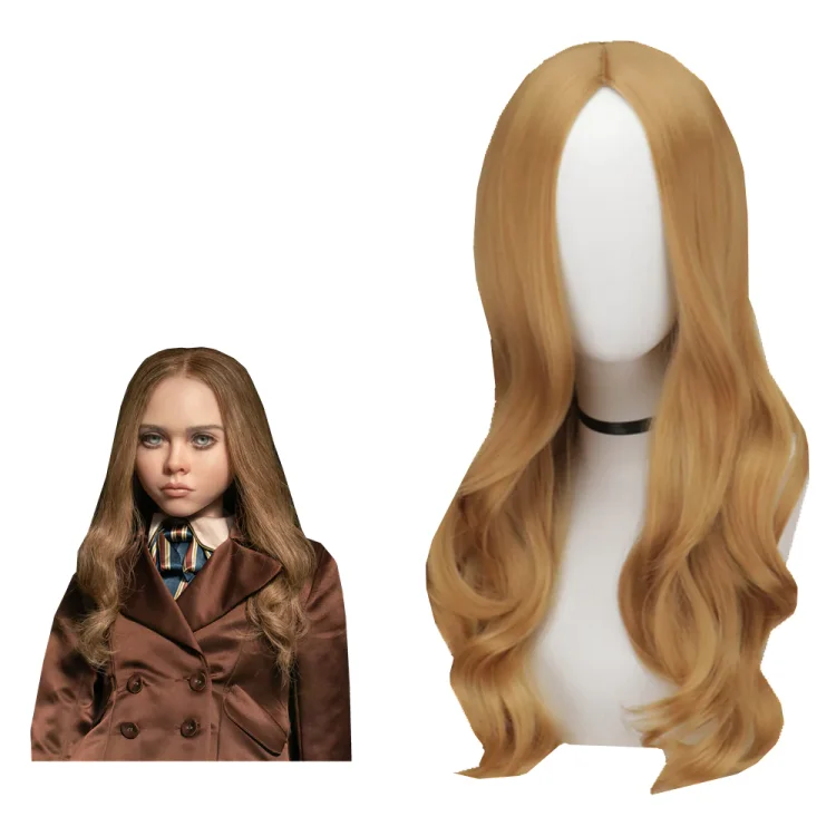 M3GAN Megan Cosplay Wig Heat Resistant Synthetic Hair Carnival Halloween Party Props