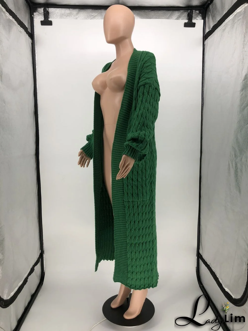 Women Winter Long Sleeve Plush Long Sweater Jacket