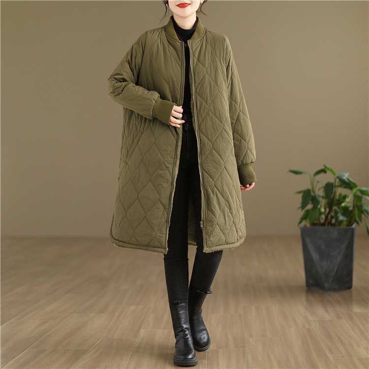 Loose Faux Lambswool Thickened Cotton Coat