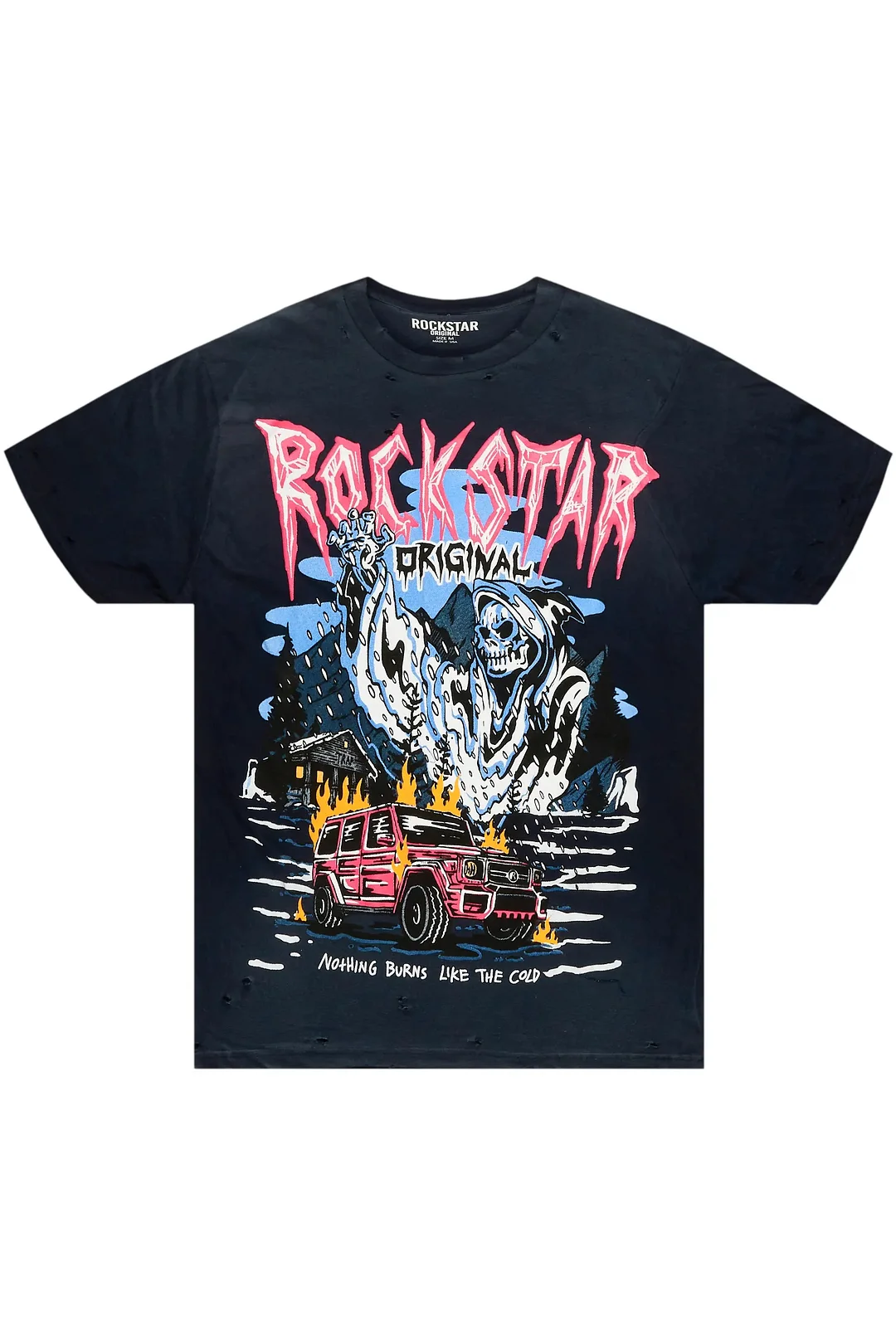 Kip Navy Graphic T-Shirt