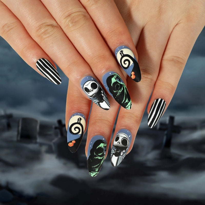 Halloween Cool Style Blood Stains Press-on Nails 1 Set