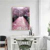 Pink Tree Foot Path  | Full Round Diamond Painting Kits