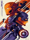 Captain America - Rundbohrer Diamantmalerei - 40*50cm