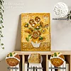 (20x30cm)DIY Flower Vase Framed Handmade Pearl Painting Art Craft Kit Living Home Decor