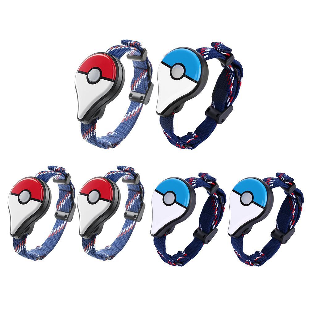 

2pcs Bluetooth Wristband Watch Interactive Figure Toys for Pokemon Go Plus, Red, 501 Original