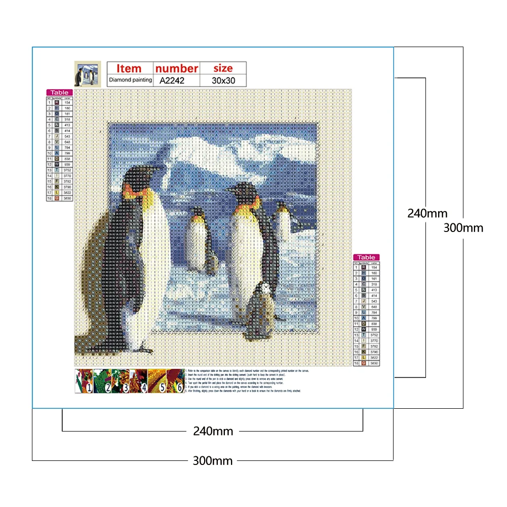 Diamond Painting - Full Round/Square Drill - Animals(30*30 - 50*50cm)