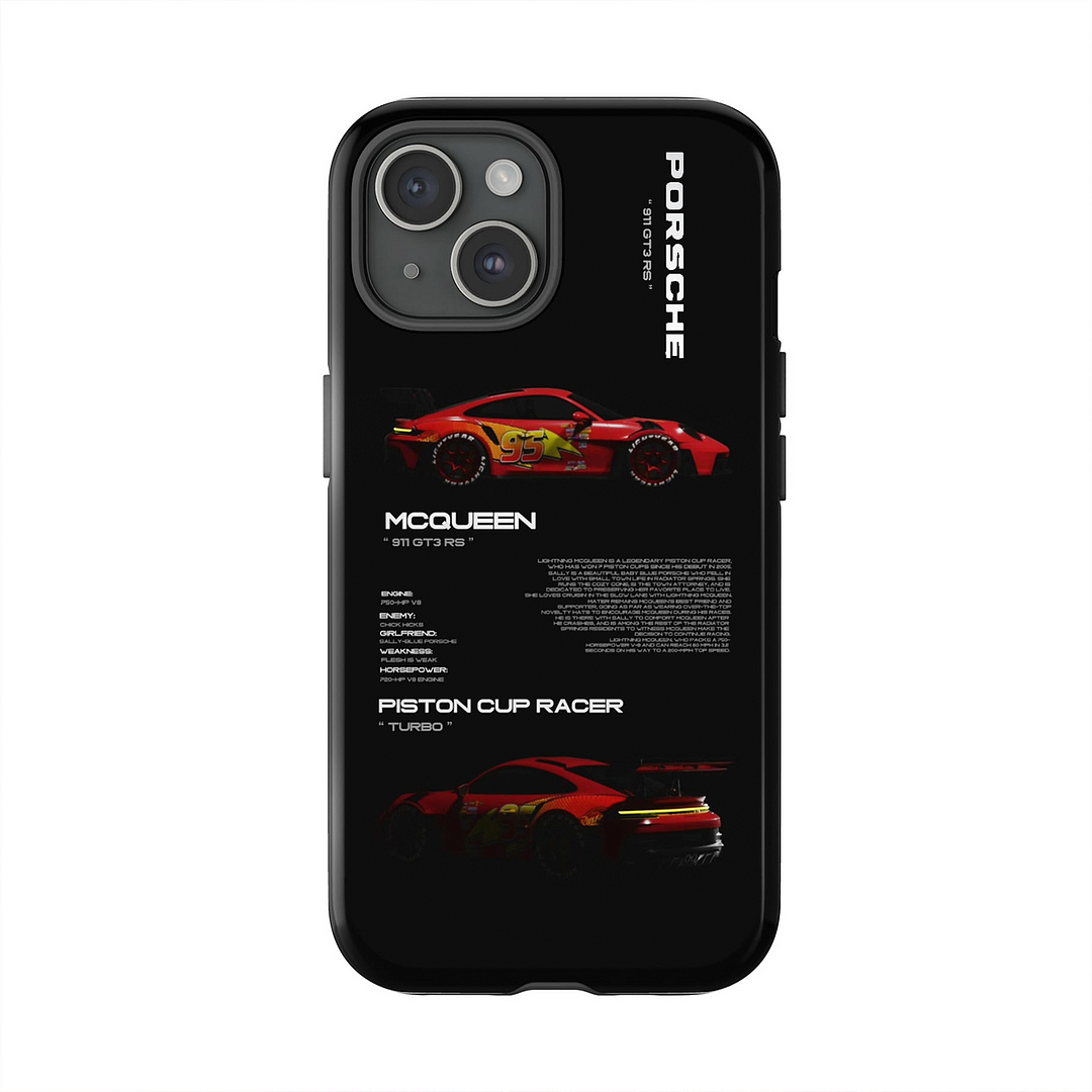 'Black & Red Racing' Double Layer Hard Case、、URBENIE
