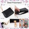 (US Local)Special Shape Flower Puppy 5D DIY Diamond Painting Clutch Bag for Women Girls