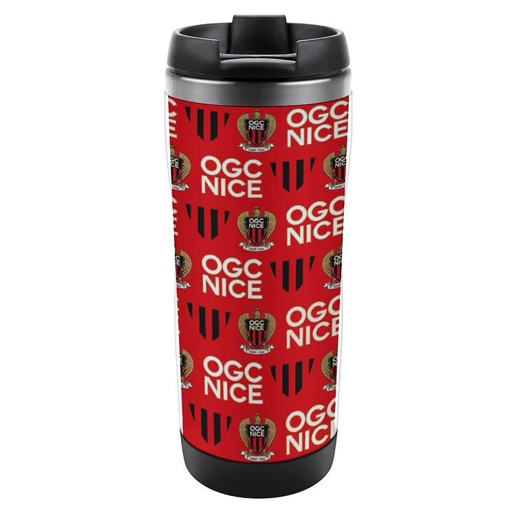 OGC Nice Tasse À Café En Acier Inoxydable Tasse Isolante Travel Mug Avec Couvercle