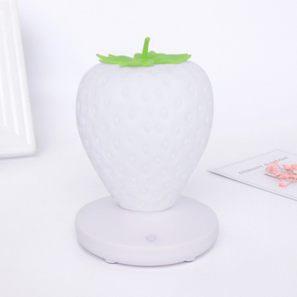 

Strawberry Silicone LED Night Light Eye Protection Touch Bedside Lamp Gifts, 501 Original