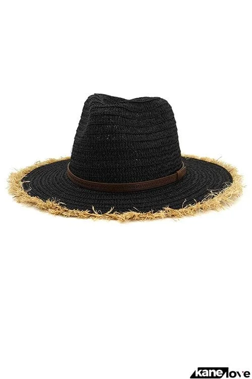 Straw Frayed Hat