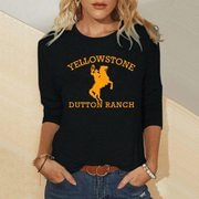 YELLOWSTONE Print Women's Pullover T-shirt