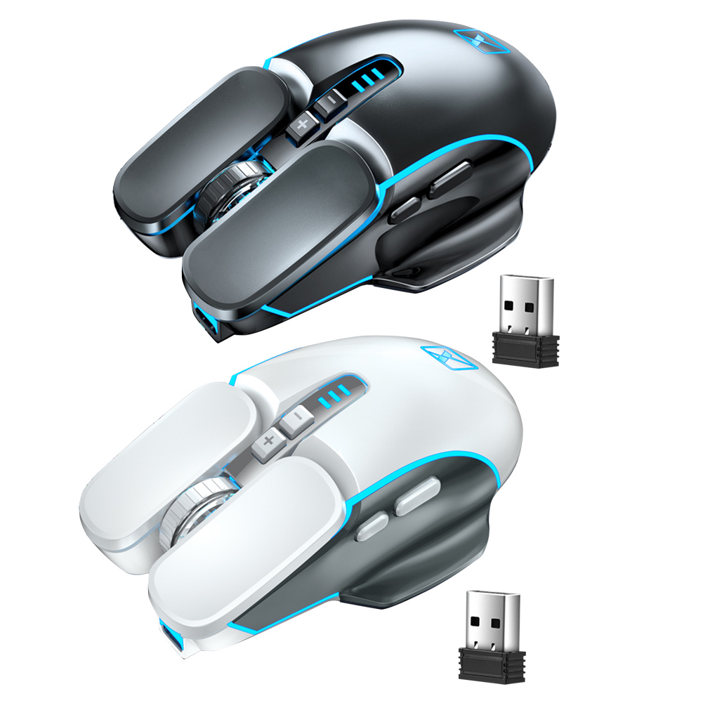 

Technology M215 2.4GHz Wireless Gaming Mouse USB Rechargeable Optical Mice, White, 501 Original