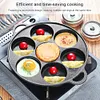 7-Cup Cast Iron Egg Frying Pan Non Stick Pancake Pan Omelet Pan Egg Cooker